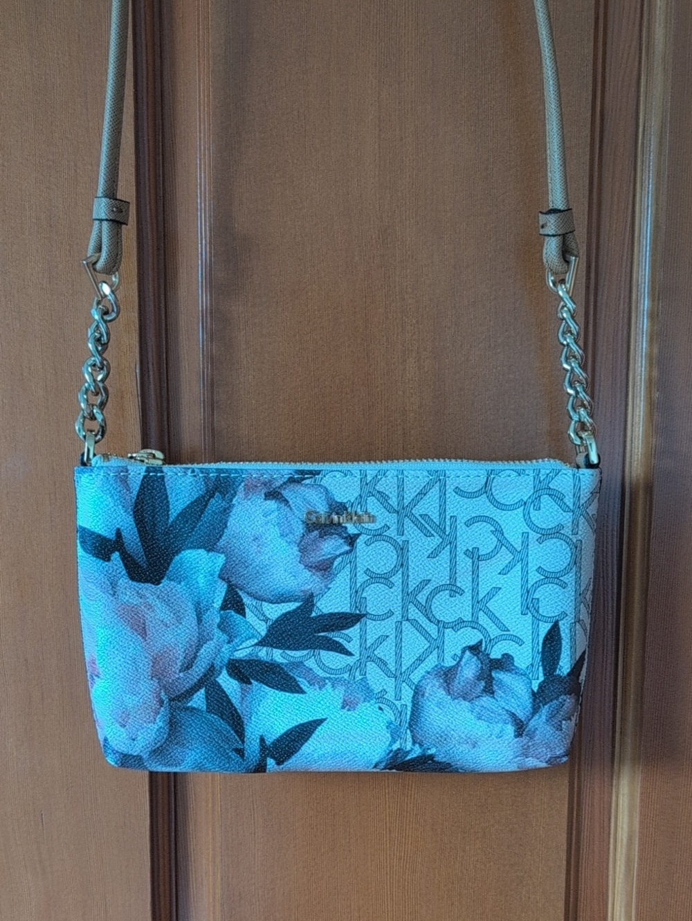 Calvin Klein Floral Logo Crossbody Bag